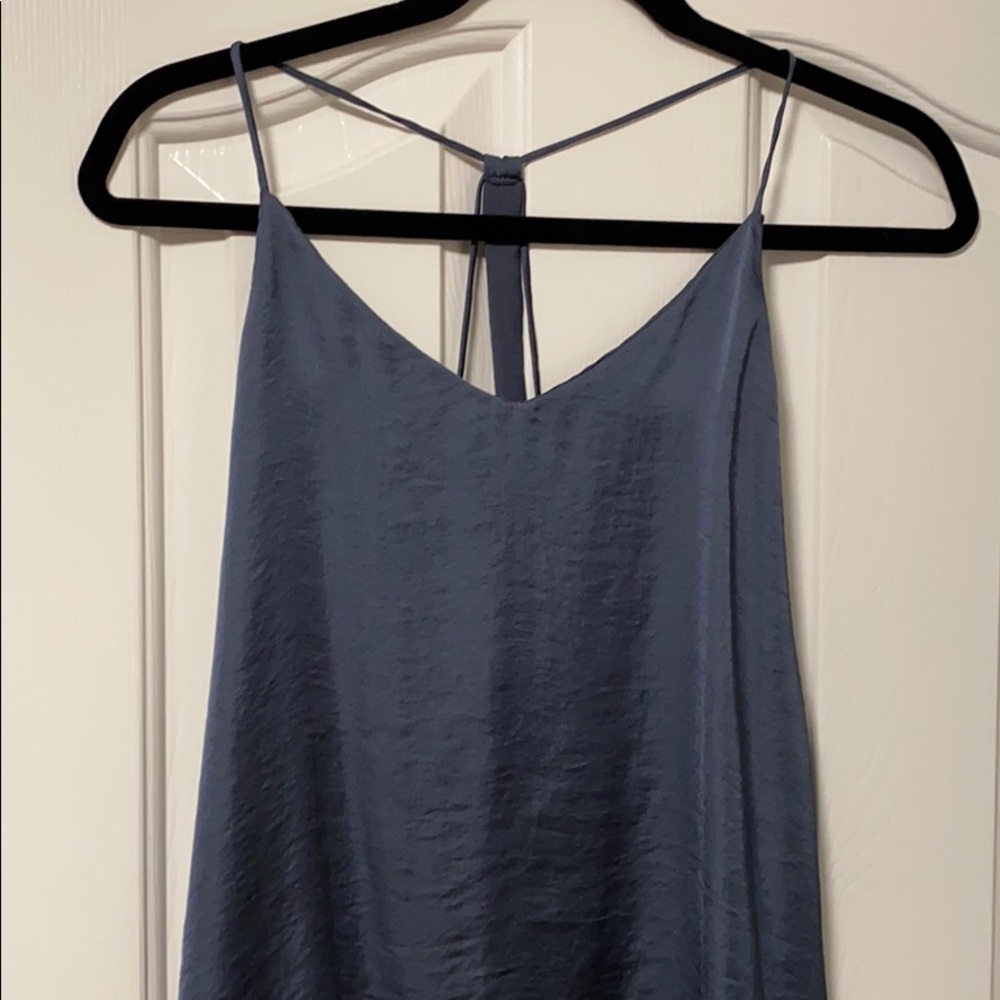 Gray strapy top